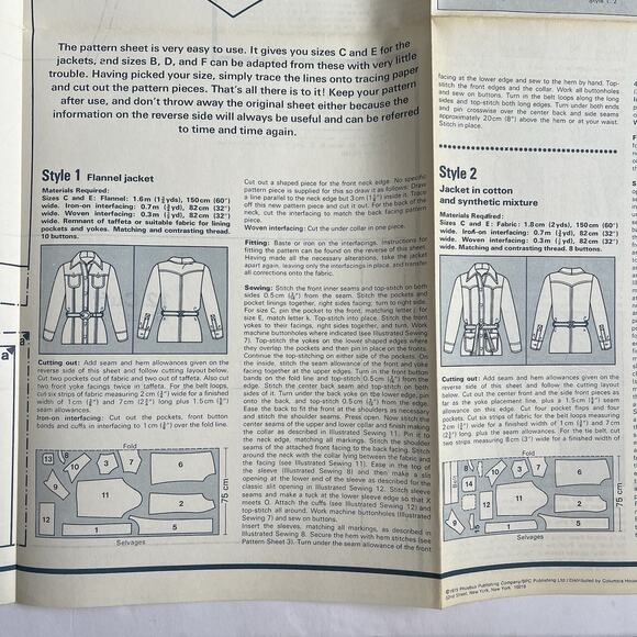 Vintage Designer Sewing Patterns Uncut Lot Of 4 Jeans Dresses Jackets Dungarees - Picture 7 of 9